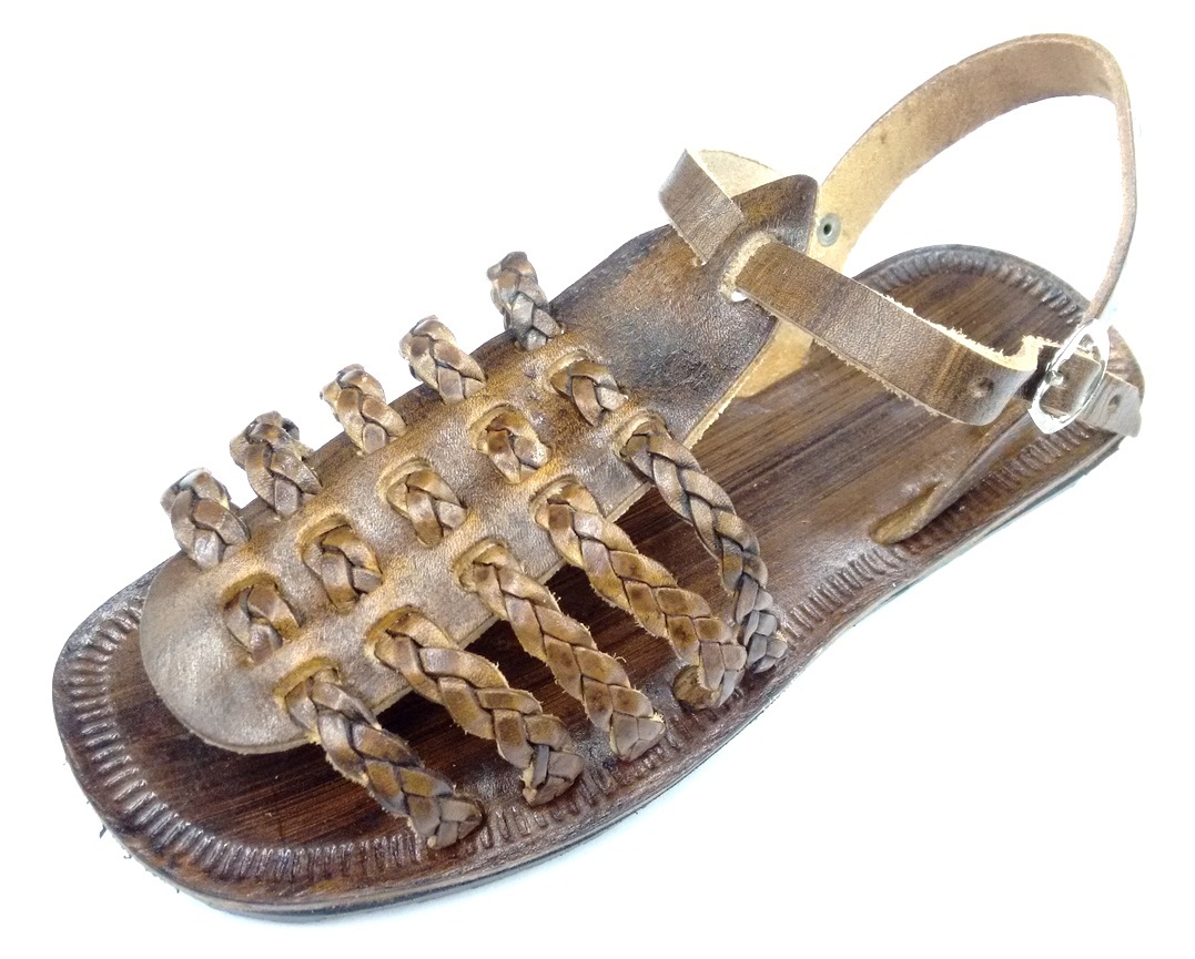 sandalia de couro feminina rasteira artesanal